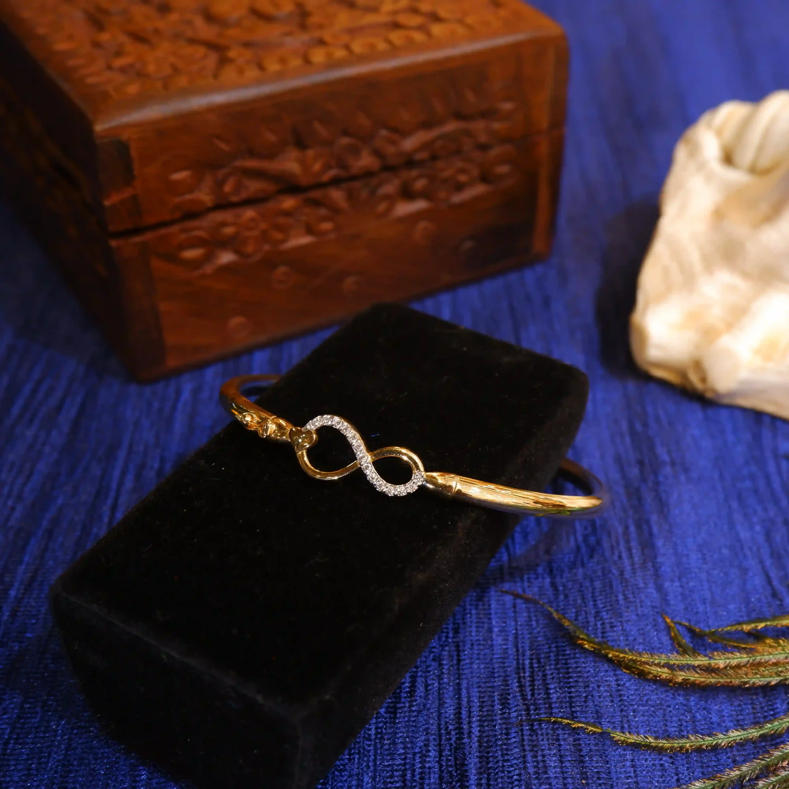 Diamond Infinity Bangles